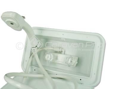 EXTERNAL SHOWER UNIT - WHITE