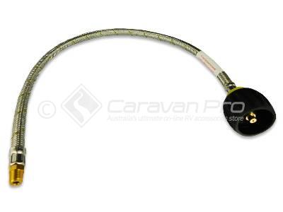 BRAIDED PIGTAIL 1/4 INV FLARE 600MM NEW STYLE(CHANGE OVER)