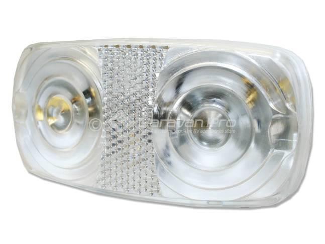 MARKER LAMP CLEAR FRONT TWIN BULB STYLE