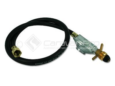 SIZZLER BBQ HOSE 900MM LONG WITH REGULATOR