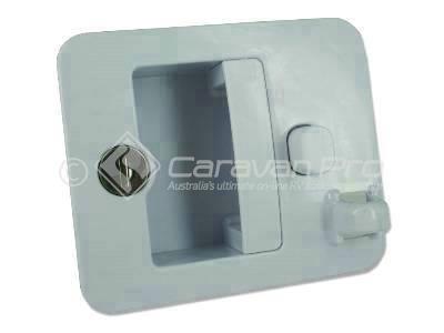 JAYCO CAMPER DOOR LOCK SET WHITE