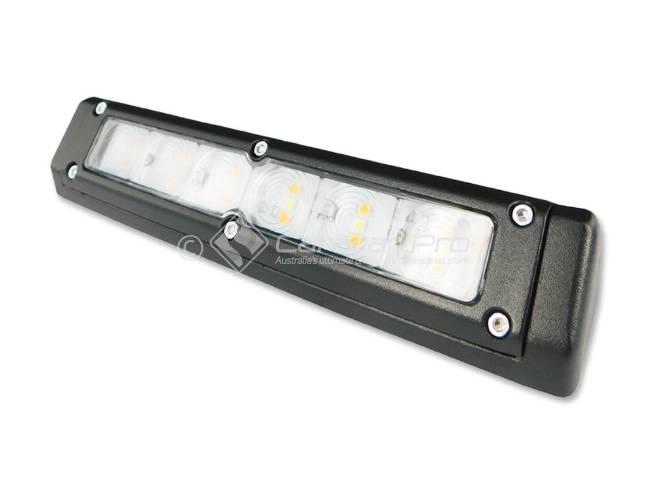 200MM BLACK ANNEX LIGHT WHITE & AMBER