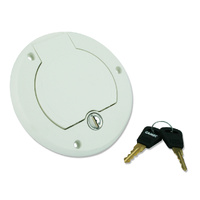 CAMEC WHITE LOCKABLE W/FILLER R/H HINGE