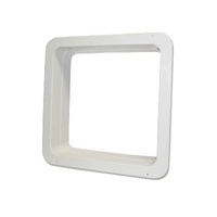 Coast RV 650‑00500 Ventline‑Compatible Interior Garnish – 14″×14″ Arctic White Trim for Roof Hatch