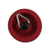 25MM RED RUBBER SINK PLUG W/PULL SHACKLE