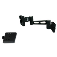 Sphere S2 Black Single-Arm TV Bracket – 280 mm Extendable, Tilt & 360° Swivel, Lockable (SKU 900-03800)