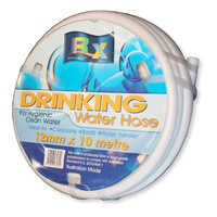 10 METRE FOOD GRADE DRINK WATER HOSE W/ FITTINGS-12 MM (PN 76302)